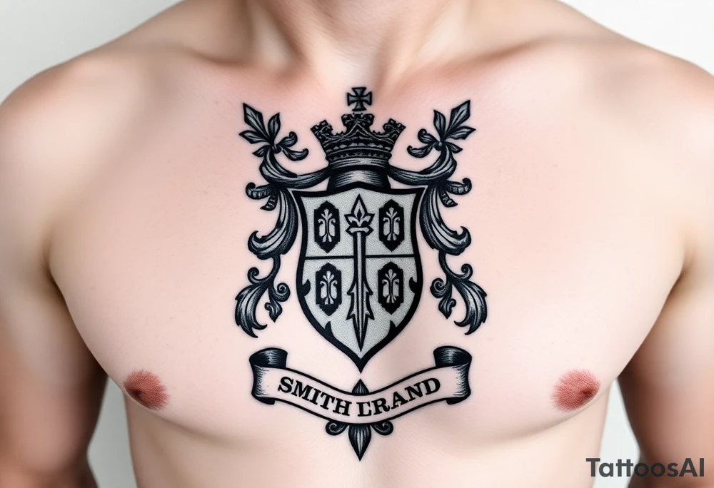 Smith, Irish family crest.
Full chest tattoo idea tattoo idea