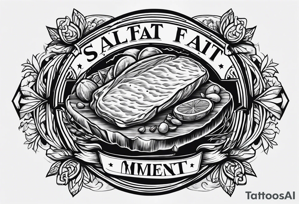 Salt fat meat tattoo idea