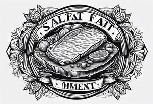 Salt fat meat tattoo idea