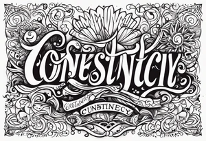 consistency unconstant tattoo idea