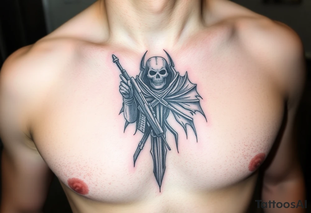 call of duty modern warfare 2 ghost tattoo idea