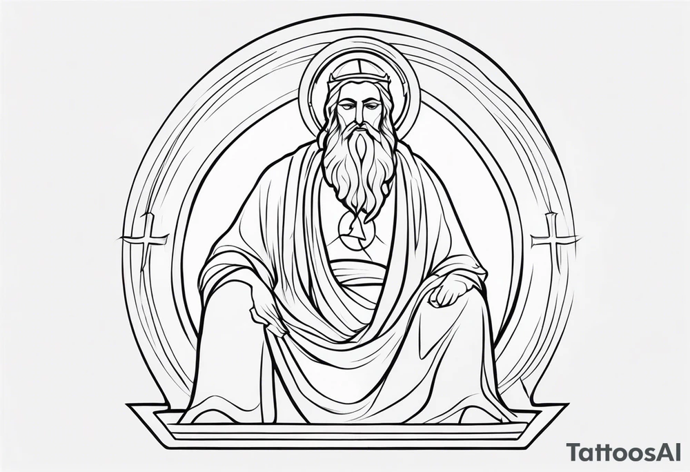 Christian god tattoo idea