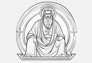 Christian god tattoo idea