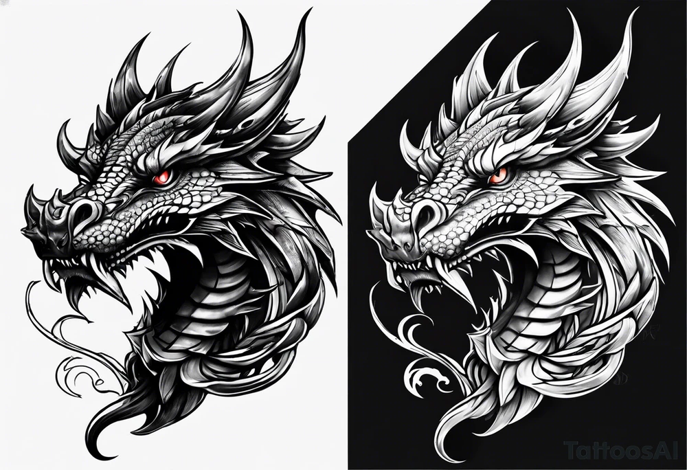 Angry dragon whoes claw end on my hand tattoo idea