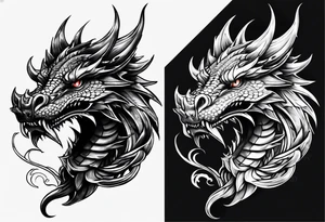 Angry dragon whoes claw end on my hand tattoo idea