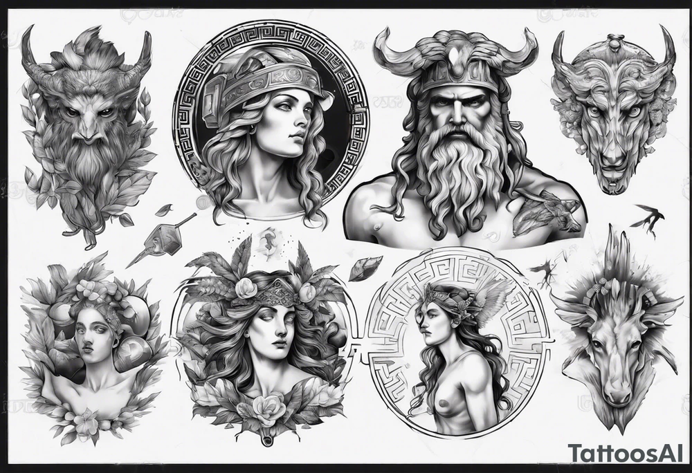 greek mythology tattoo idea