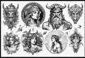greek mythology tattoo idea