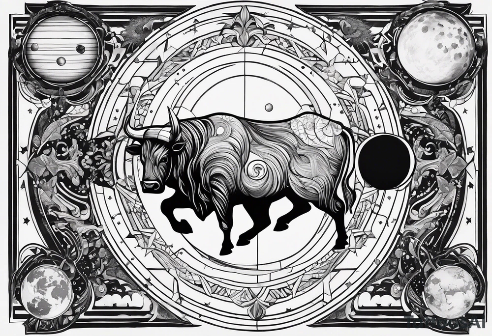 I want a Taurus with the planets positions on May 20th, 1989 tattoo idea