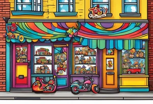 toy shop tattoo idea