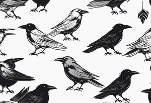 crows tattoo idea