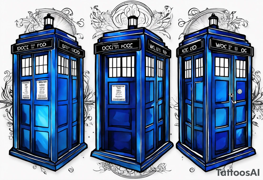 Doctor who tardis tattoo idea