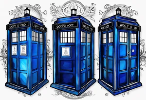 Doctor who tardis tattoo idea