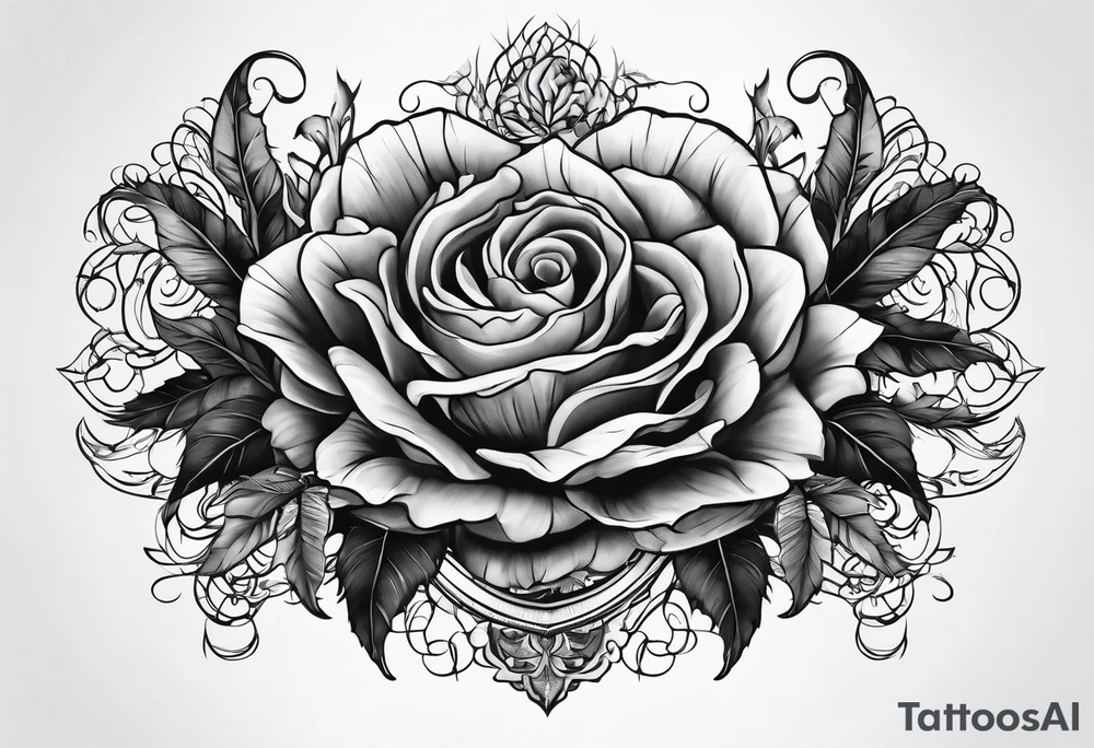 Two paths. One dark, twisted and thorny. tattoo idea