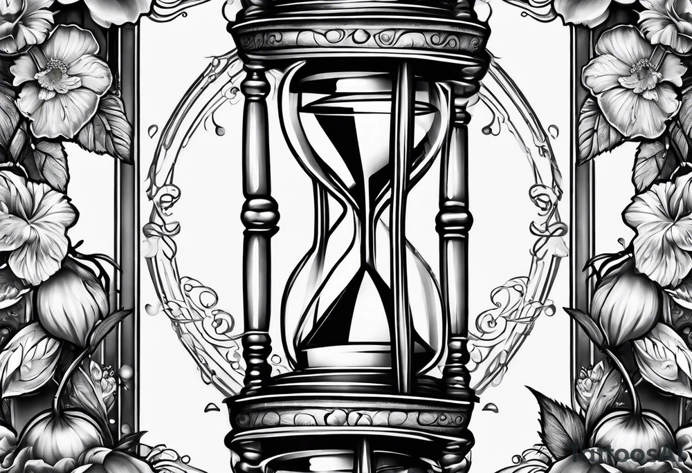 Cherry hourglass tattoo idea