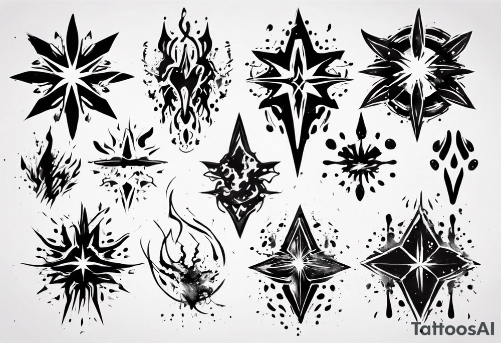 Paint splash tattoo idea