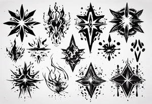 Paint splash tattoo idea