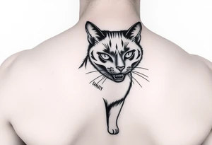 Black Cat tattoo idea