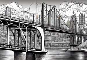 San Diego downtown cornado bridge tattoo idea