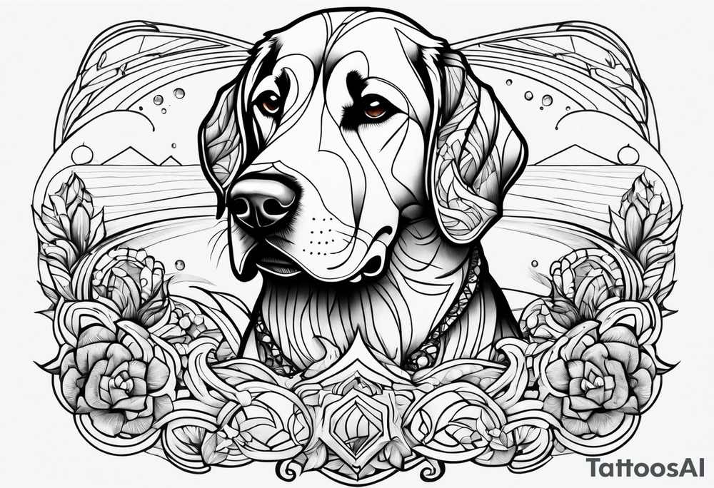 My dog’s name Ocean tattoo idea