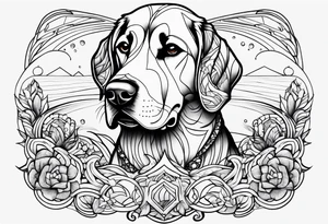 My dog’s name Ocean tattoo idea