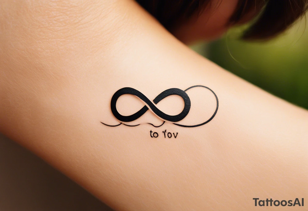 Eternity Symbol: A delicate, outlined infinity symbol as the foundation of the tattoo. 
Puzzle Piece: One small, outlined puzzle piece placed along one of the loops of the eternity symbol (typically on the lower curve or where the lines cross in the middle). 
Handwritten Text: Your sister’s words, “to my favorite sister,” can flow along the curve of the infinity symbol, following its shape. 

Positioned horizontally on your ankle for a balanced look. tattoo idea