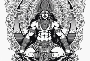 Hindu warrior Karna tattoo idea