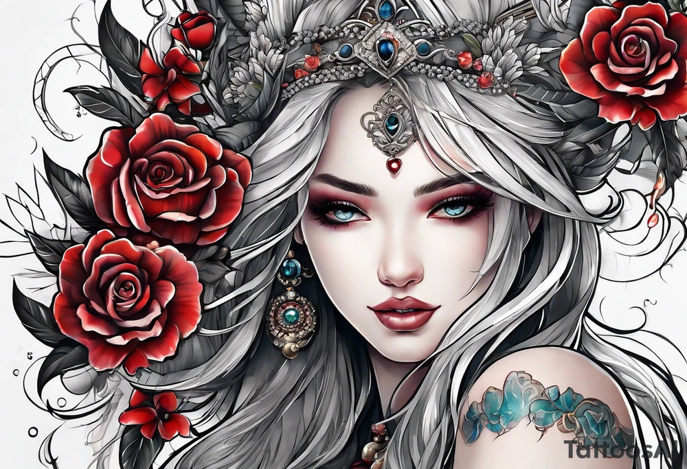 stitching together a wound tattoo idea