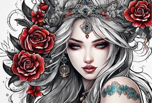 stitching together a wound tattoo idea