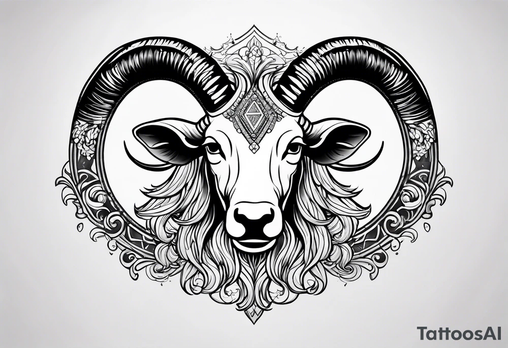 Aries fire sign tattoo idea