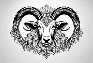Aries fire sign tattoo idea