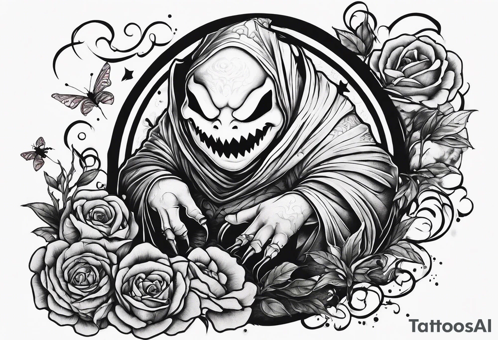 Oogie boogie with bugs tattoo idea