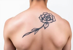 Simple minimalist feminine tattoo small line art on arm tattoo idea