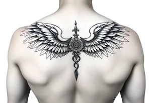 Angel alas tattoo idea