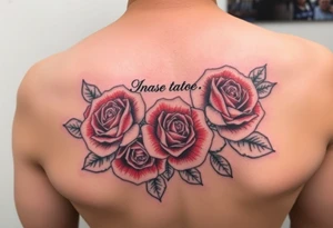 Quotes , paintbrush, roses tattoo idea