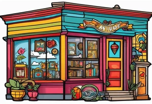 antique shop tattoo idea