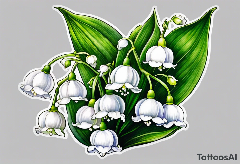 lily of the valley tattoo idea
