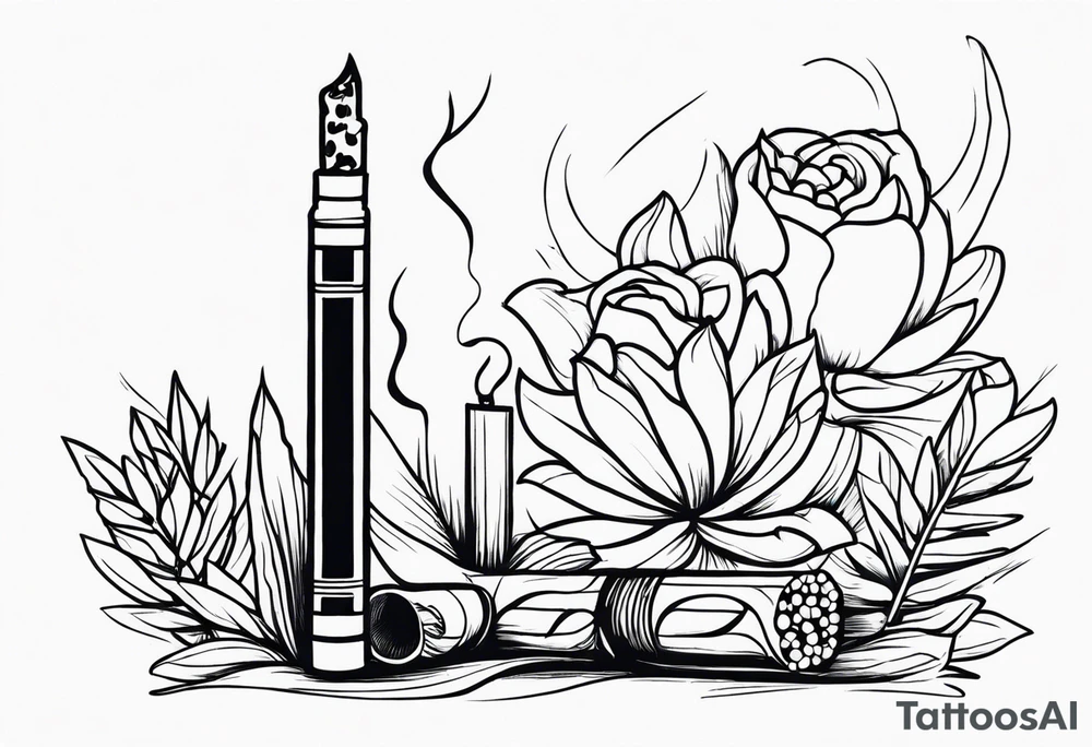 cigarette tattoo idea