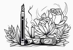 cigarette tattoo idea