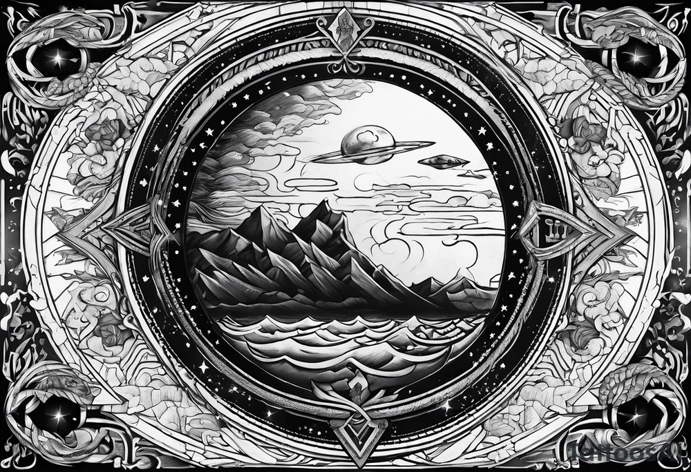 Flat earth tattoo idea