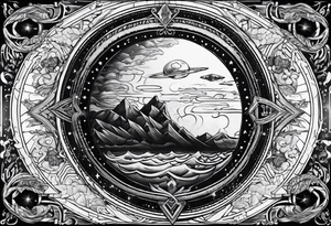 Flat earth tattoo idea