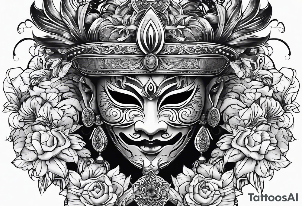 mask tattoo idea