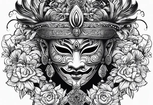 mask tattoo idea