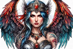 Warrior Angel tattoo idea