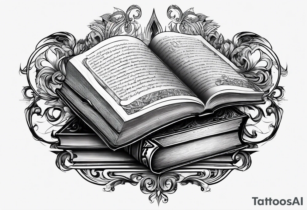 HOLY BOOKS tattoo idea