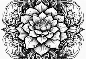 kwiat lotosu tattoo idea