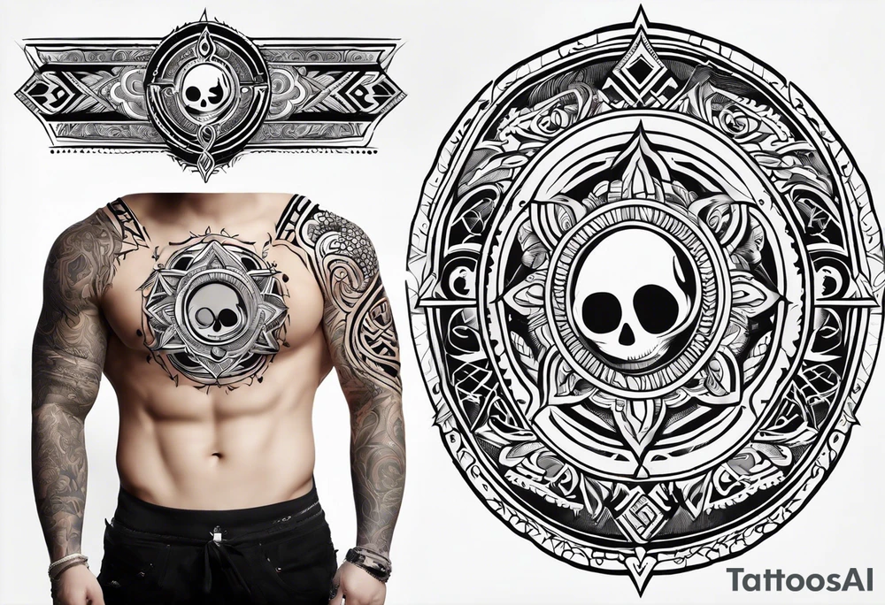 magic seal like supernaturals with tribals tattoo idea