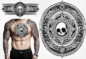 magic seal like supernaturals with tribals tattoo idea