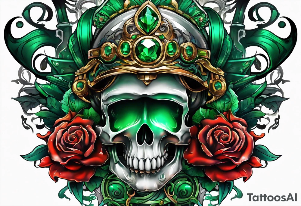 Emerald tattoo idea