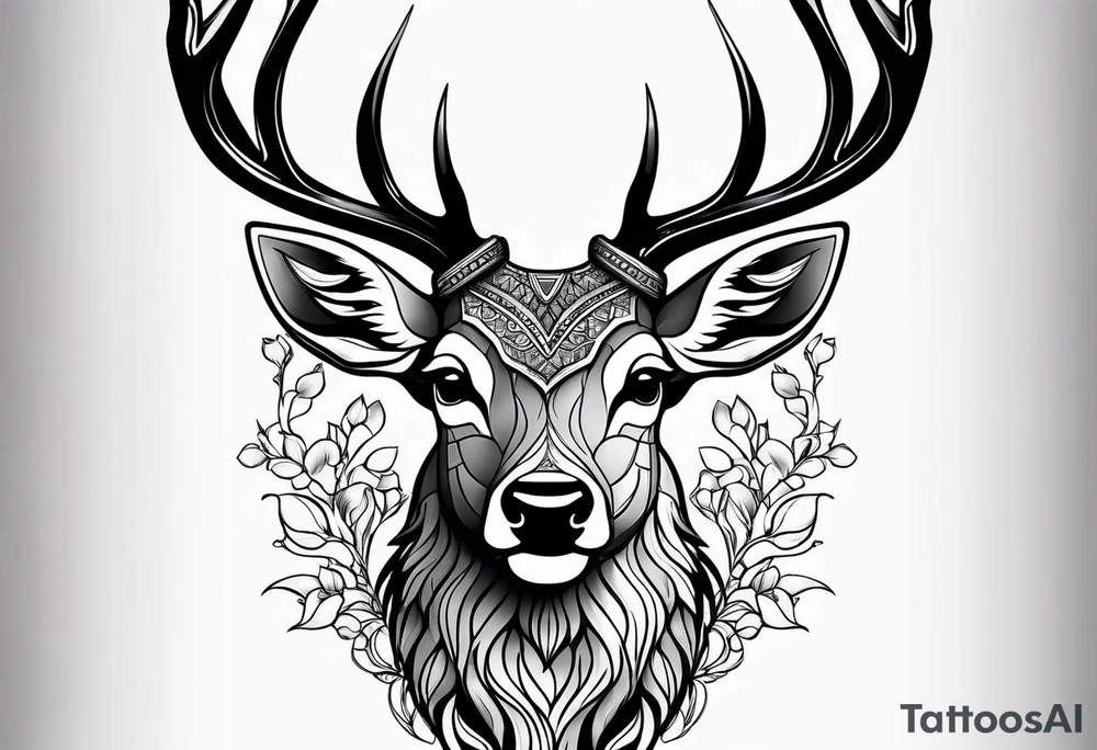 Deer tattoo idea