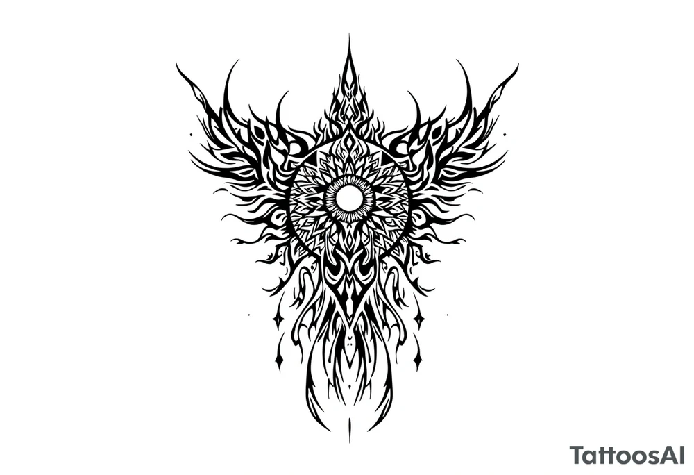 Witch moon tattoo idea